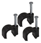 AmerTac VM1020NAB Coax Clip, Plastic, Black